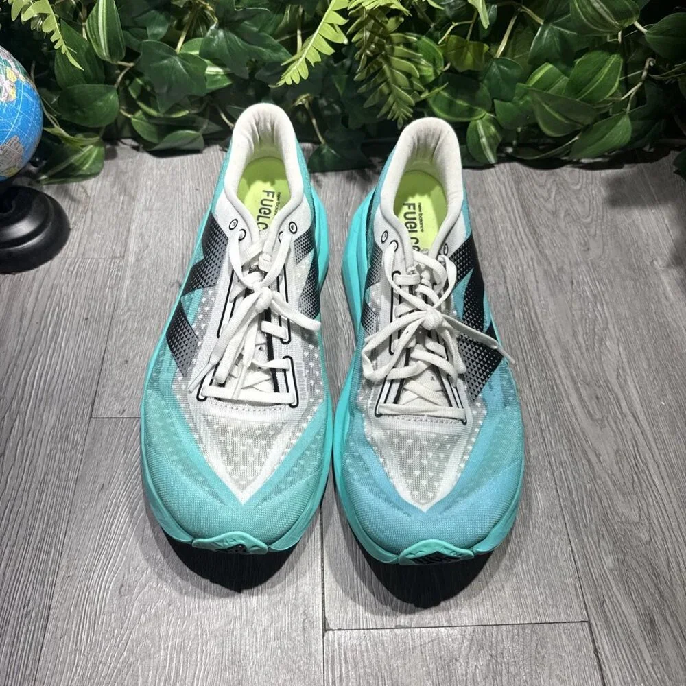 New Balance FuelCell Rebel v4 Running Shoes Mens 12 Cyber Jade/White MFCXCT4 - Picture 2 of 10